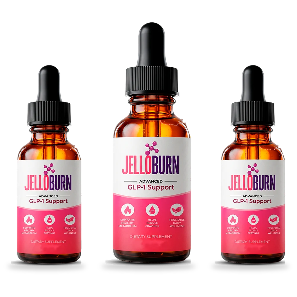 Jello Burn three bottle pack of liquid supplement